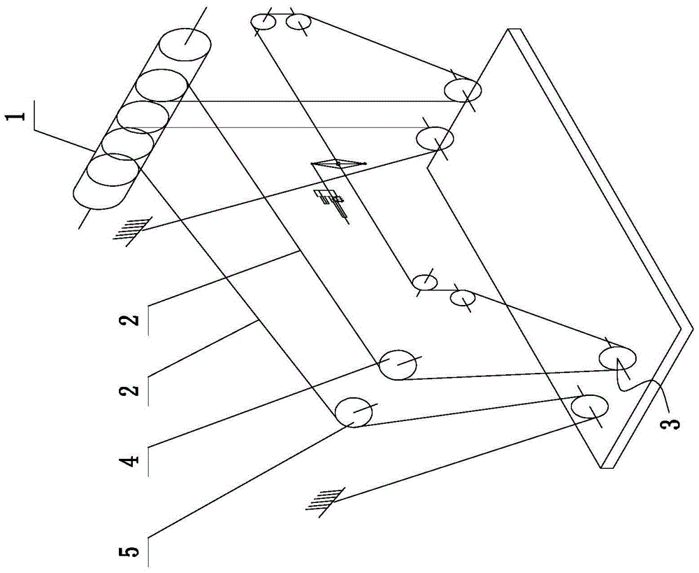 Steel wire rope yaw winding mechanism