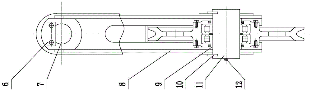 Steel wire rope yaw winding mechanism