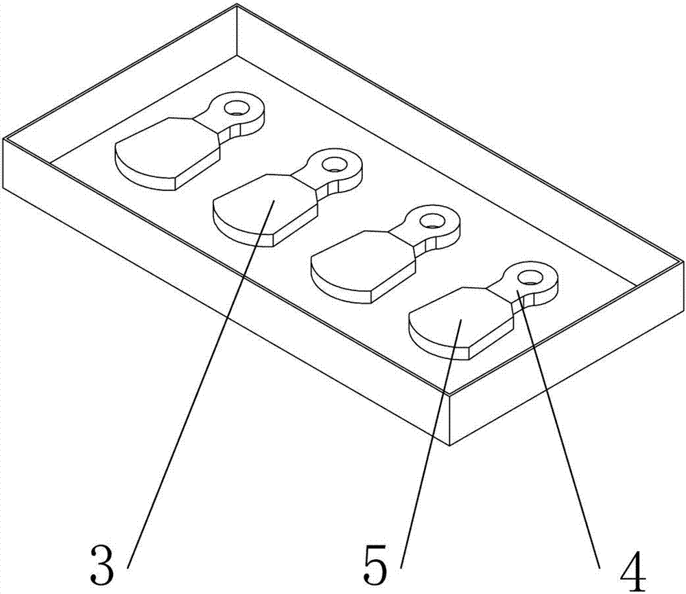 Stack box casting method of crusher hammerhead