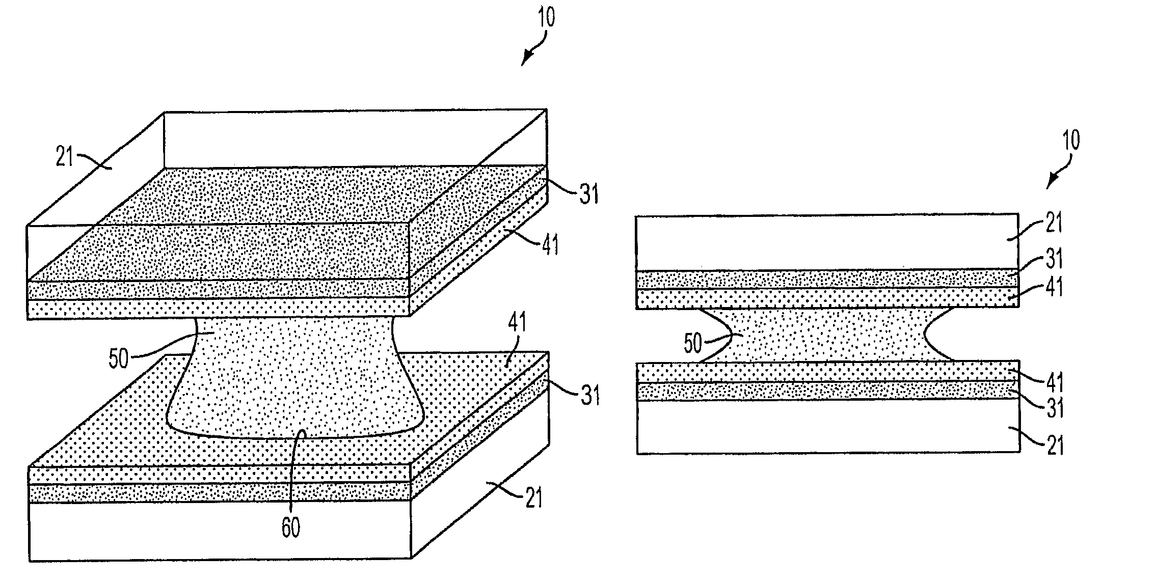 Capillary force actuator device and related method of applications