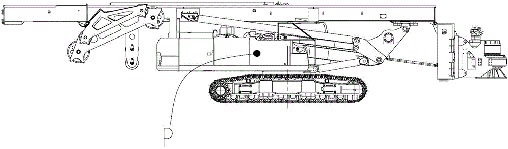 Rotary drilling rig and vehicle center of gravity control method and system thereof