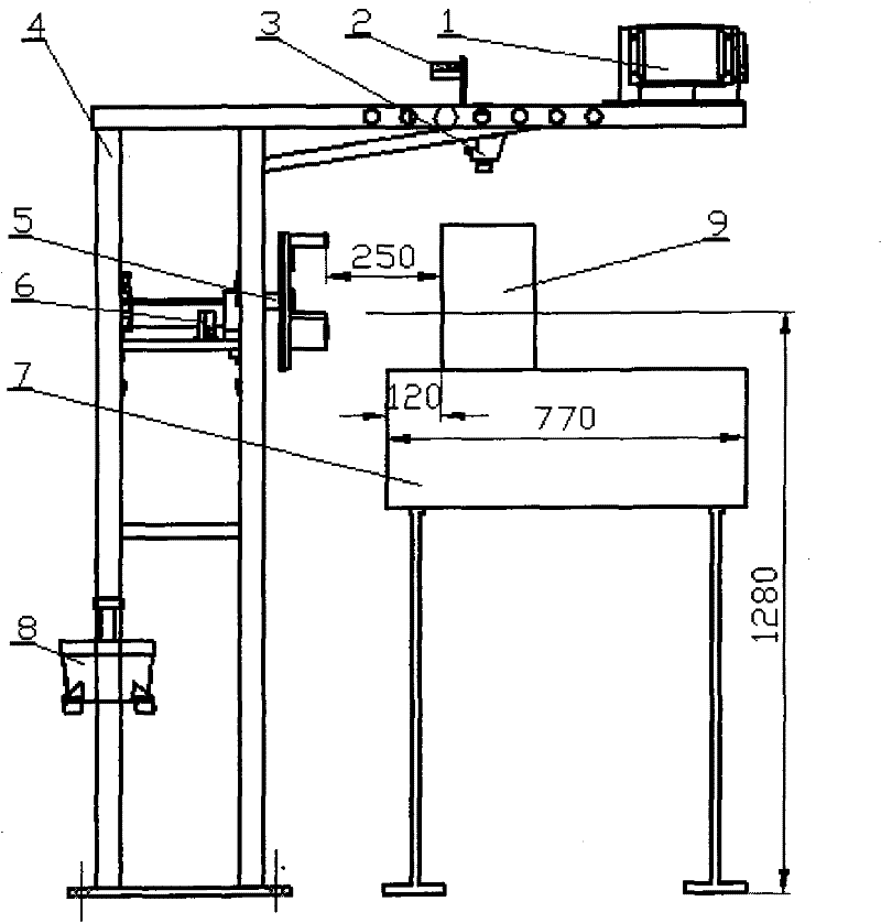 On-line detection method of wheel steel billet angular deviation and detection system thereof