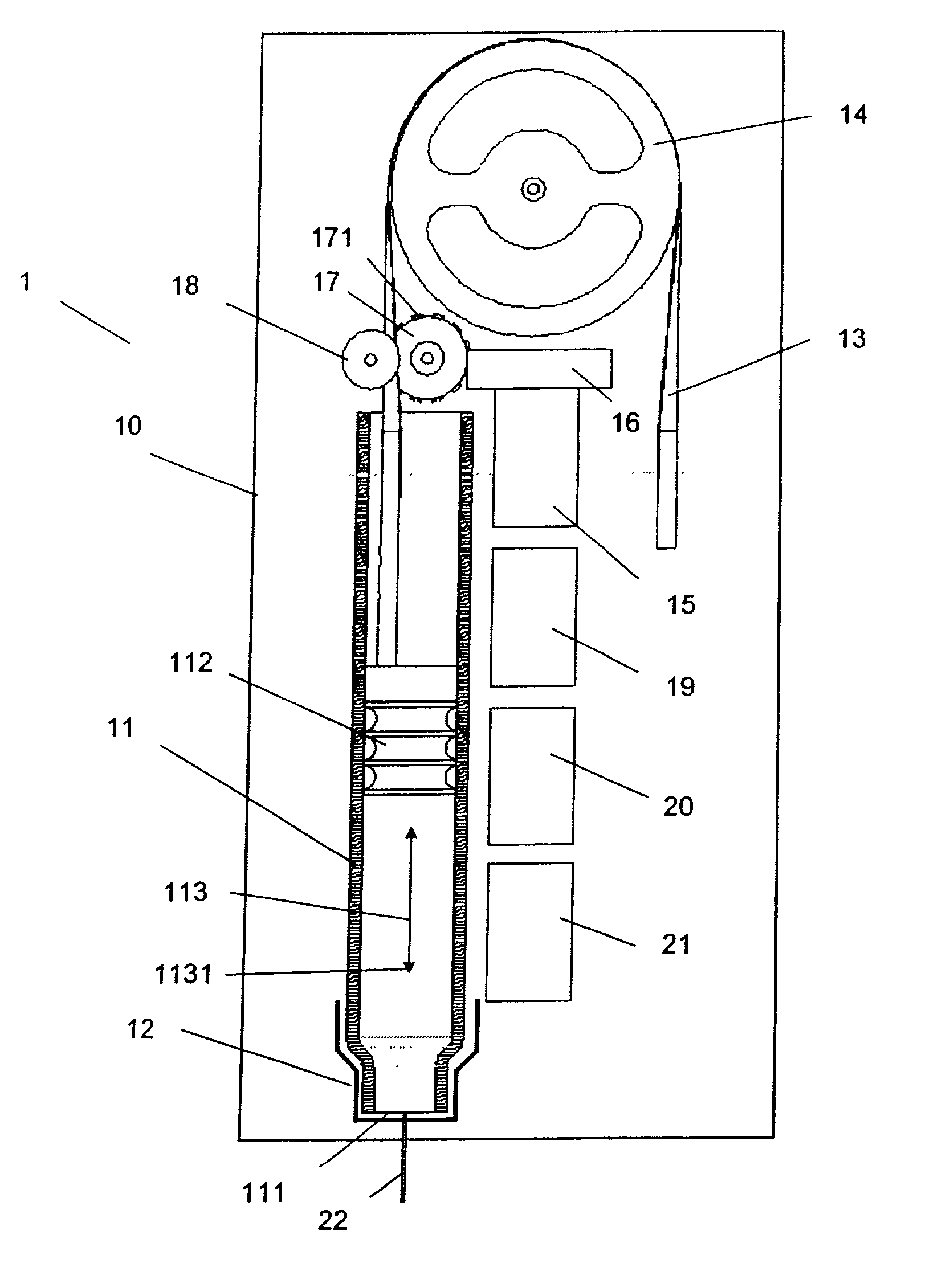 Medication delivery device with bended piston rod