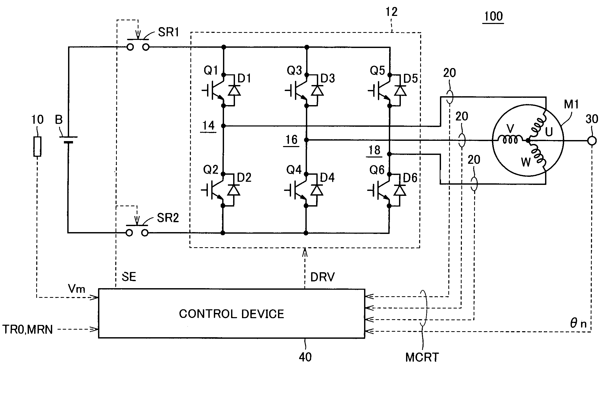 Motor drive apparatus having oscillation-reducing control function for output torque