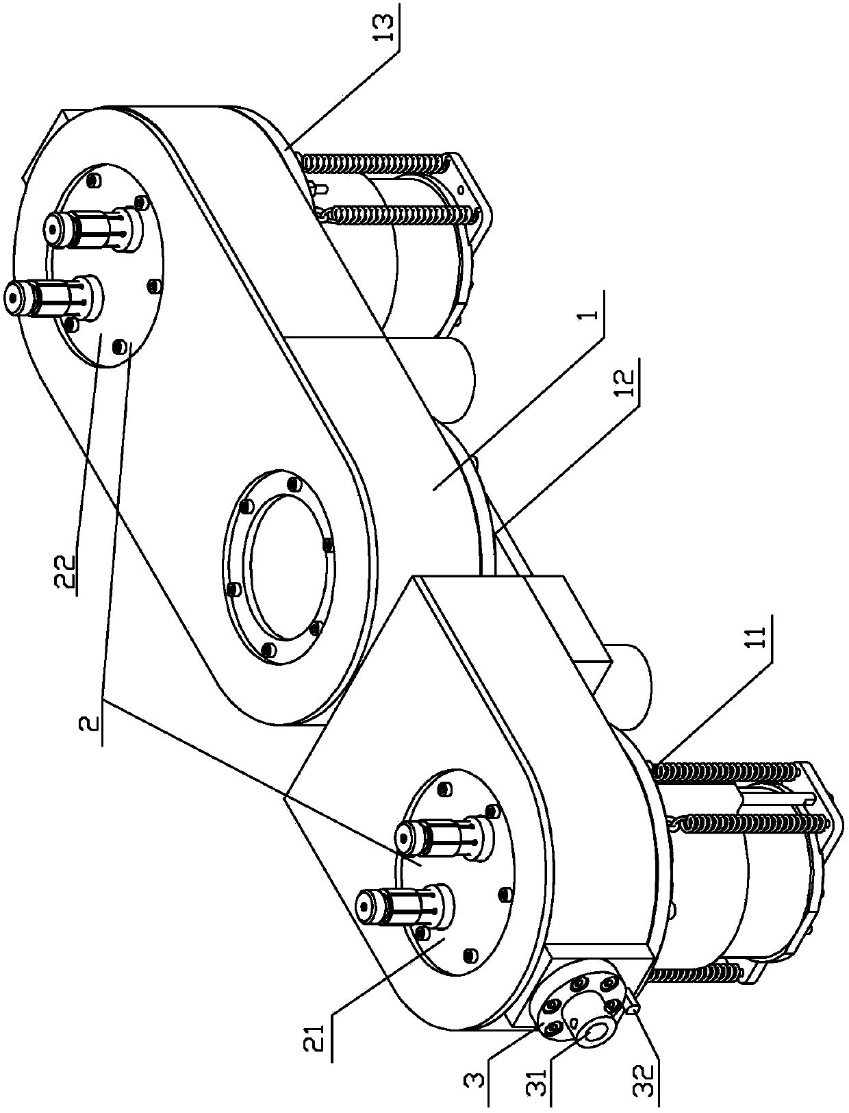 Articulated crawling robot for steam generator heat pipe detection