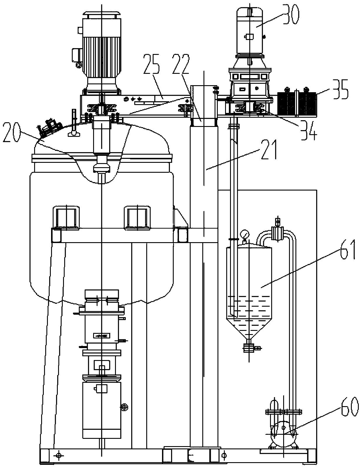 Single-cylinder double-high speed dispersion bottom homogenizer vacuum emulsification ointment making machine