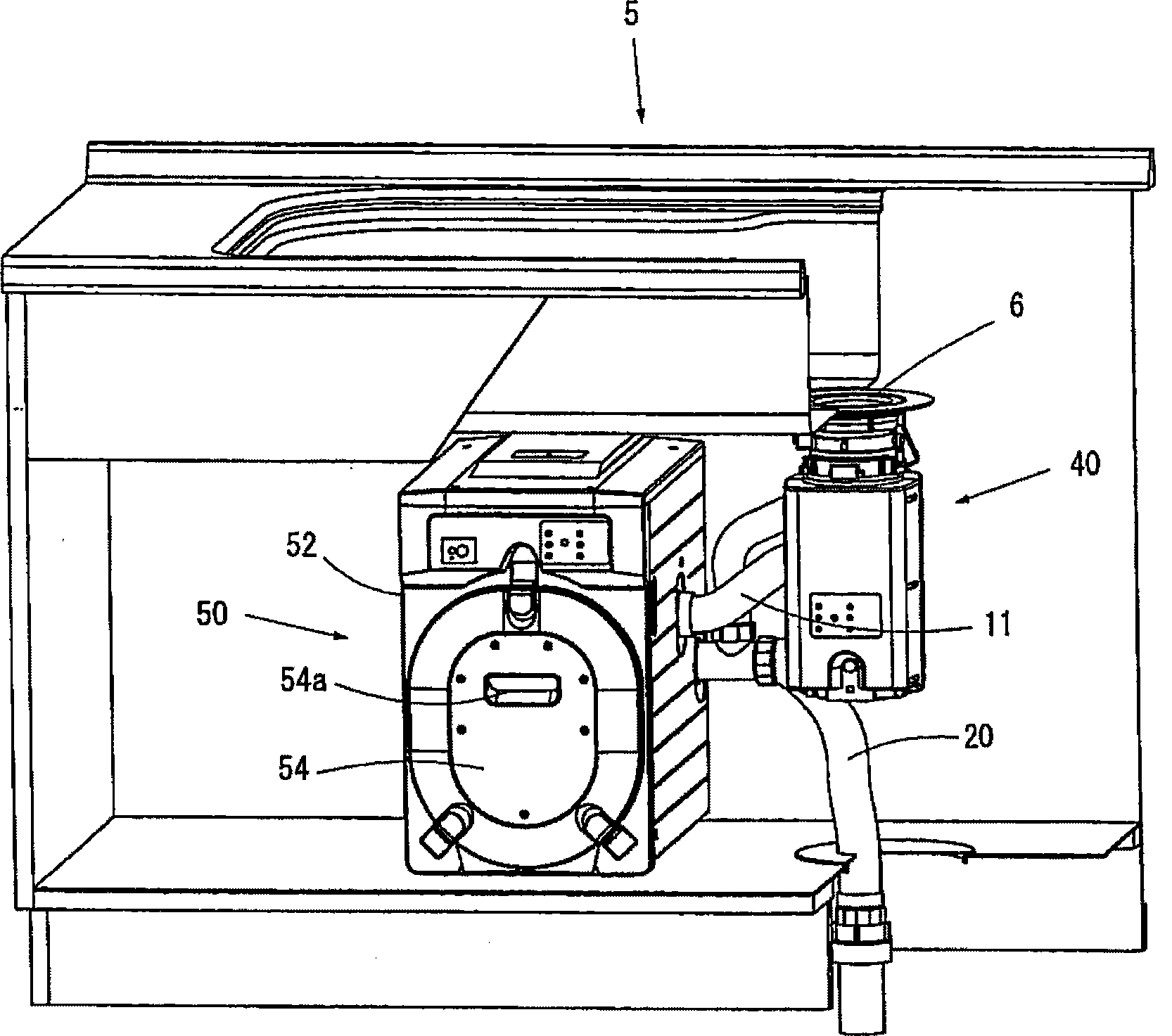 Solid-liquid separation device and garbage disposer