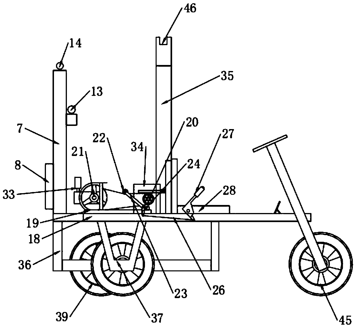 Pesticide spraying machine