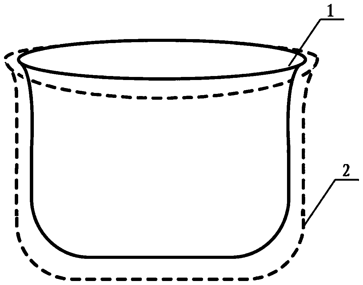 Graphene inner container, preparation method of graphene inner container and electromagnetic cooker