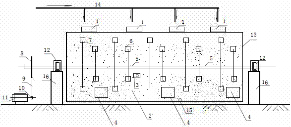 Biodegradation fermentation box for breeding excrements