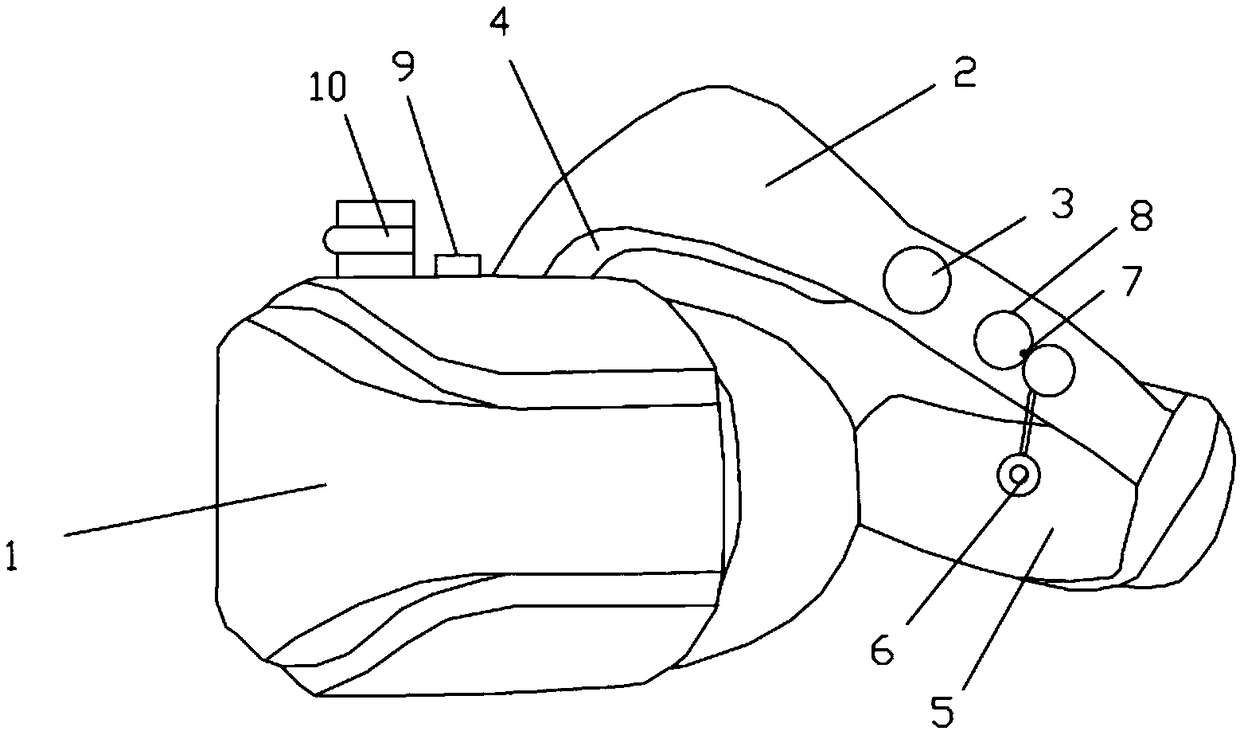 Massage type virtual reality VR glasses