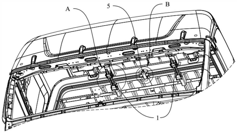 Locking limiting mechanism, split type cab and commercial vehicle