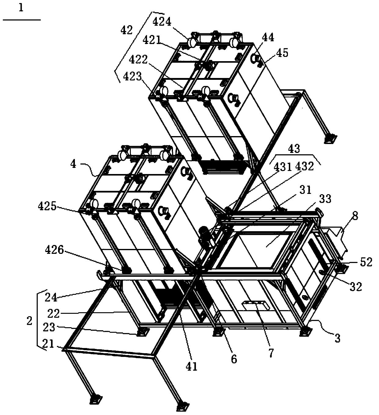 Production device of chemically strengthened glass