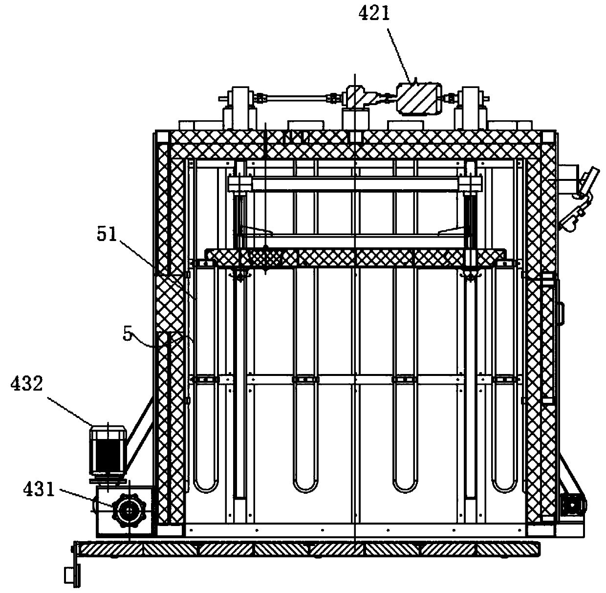 Production device of chemically strengthened glass