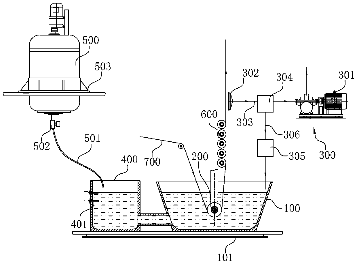 Automatic glue attaching volume control device and method