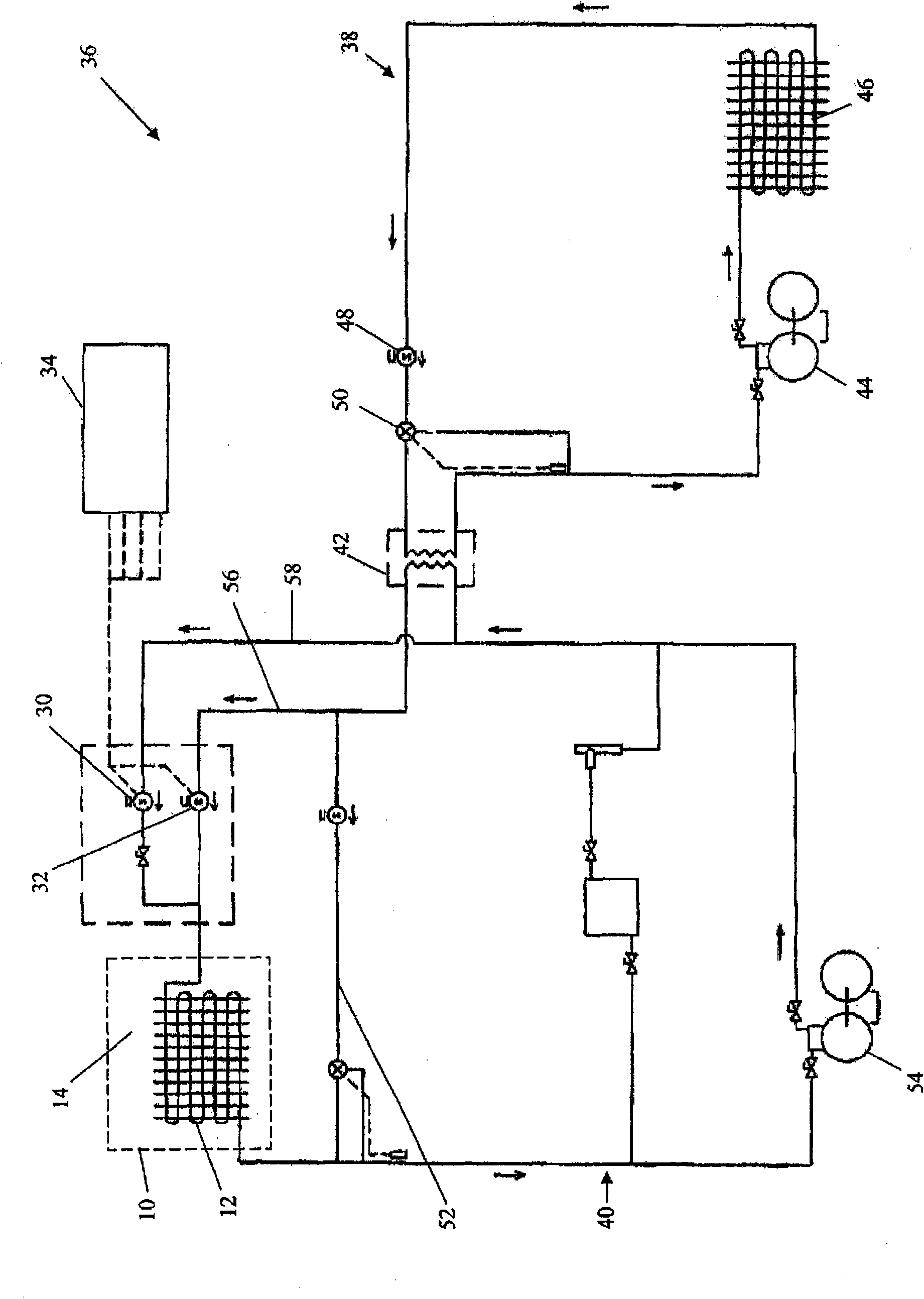 Test chamber with temperature and humidity control