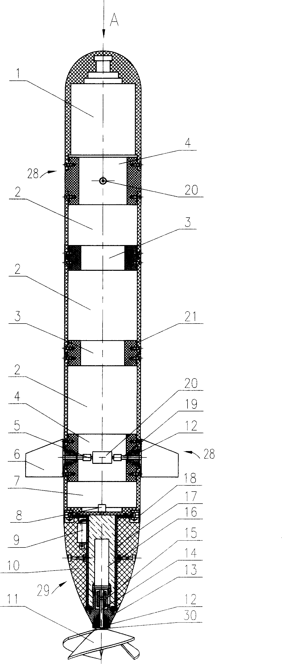 Under water robot structure