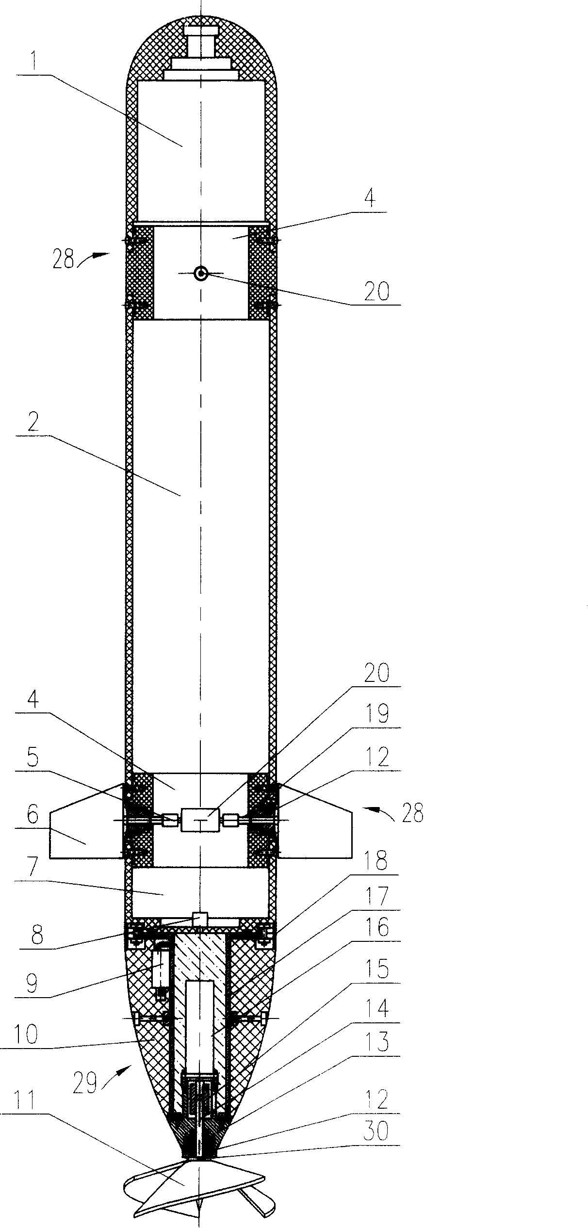 Under water robot structure