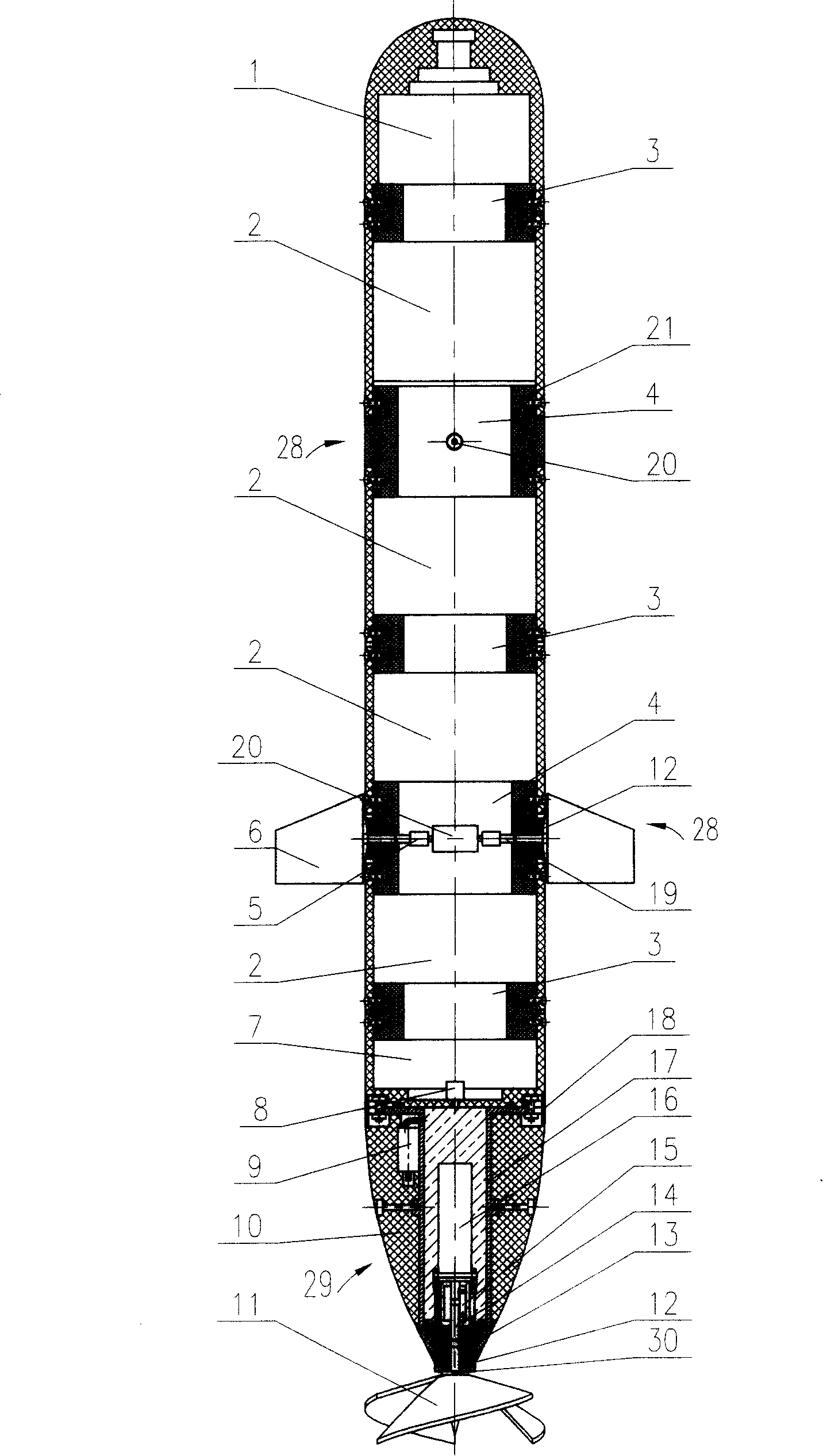 Under water robot structure