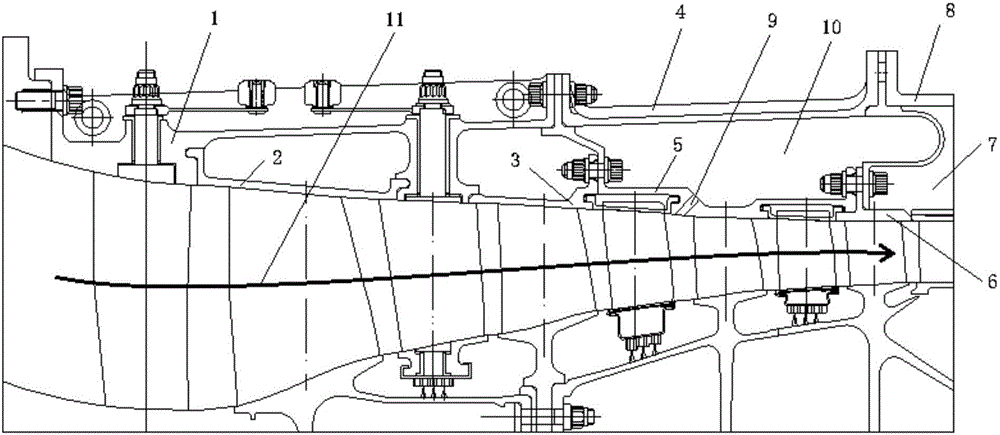 Double-layer receiver structured air compressor and aircraft engine with same