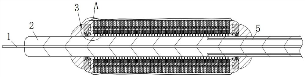 Stent length simulation device applied to coronary intervention operation