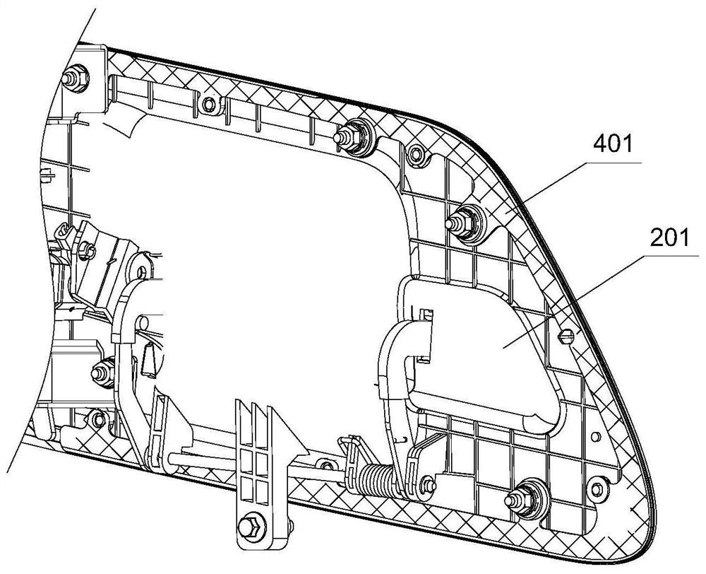 Vehicle door structure and commercial vehicle
