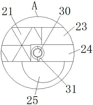 Multistage rotating type filtering device used for constructional engineering