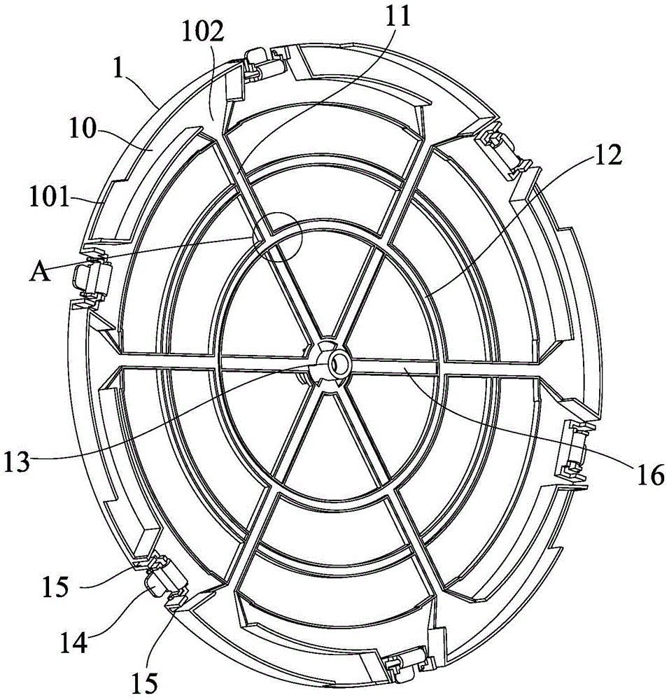 Water wheel device of air purification equipment and air purification equipment thereof