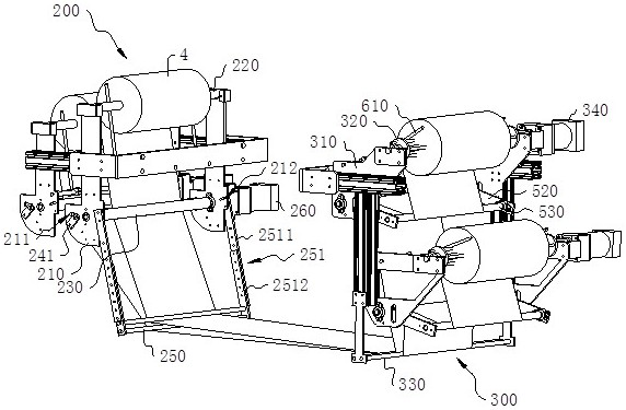 An automatic paper changing mechanism and a material forming press