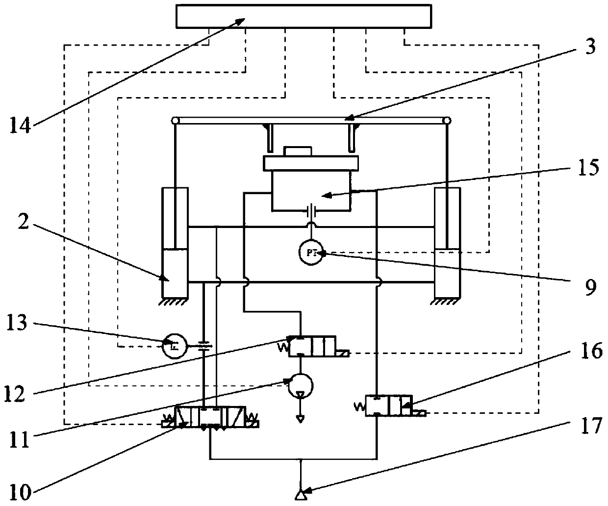 A manhole cover positive and negative pressure performance test bench and method