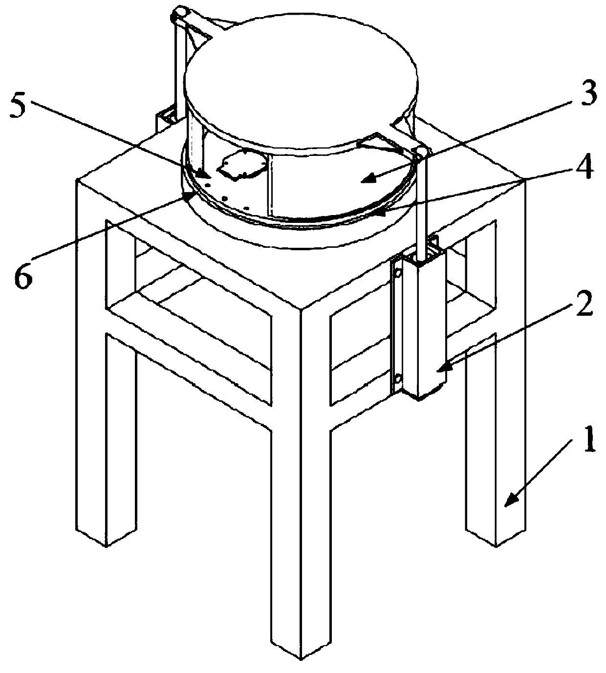 A manhole cover positive and negative pressure performance test bench and method