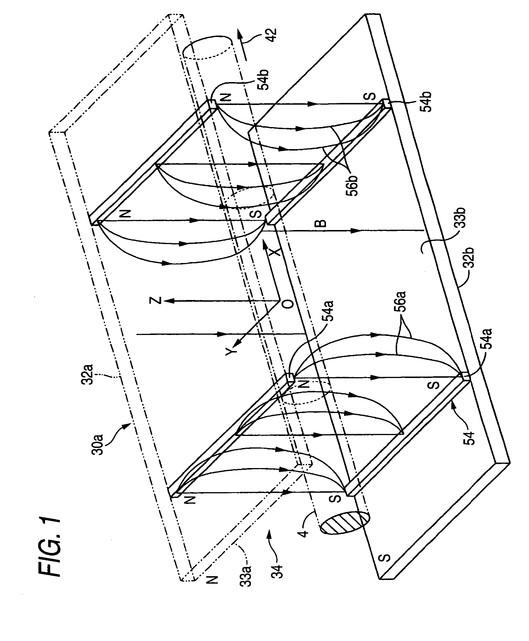Deflecting electromagnet and ion beam irradiating apparatus
