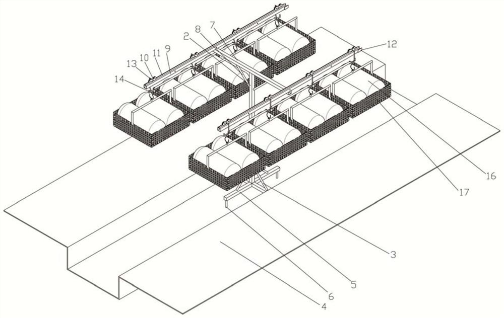 A rail transportation system for auxiliary planting wax gourd