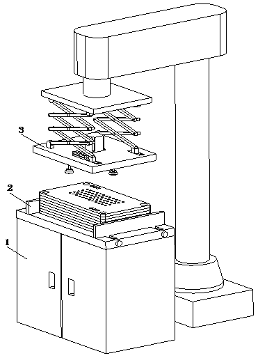 Feeding device of printed circuit board hole detection machine