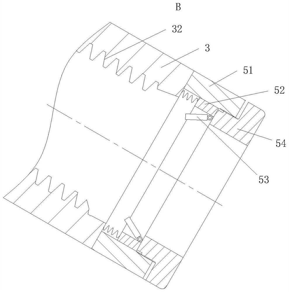 A herringbone steel bar quick connection sleeve