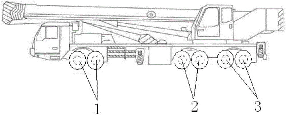 Service braking system applied to large tire type crane