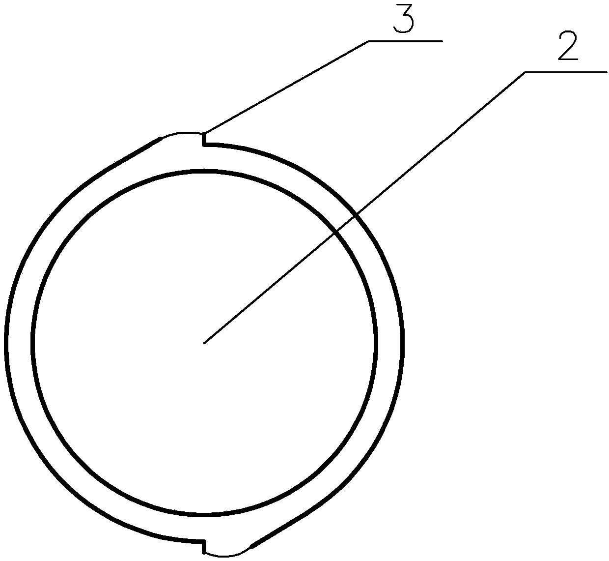 Food can bottle opening with locking points