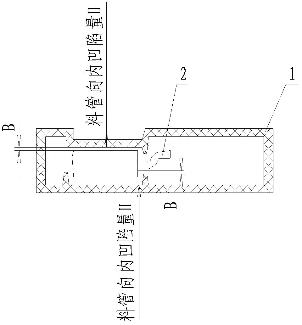 Automatic tabulating device for punching and forming lead frame with material tube expansion mechanism