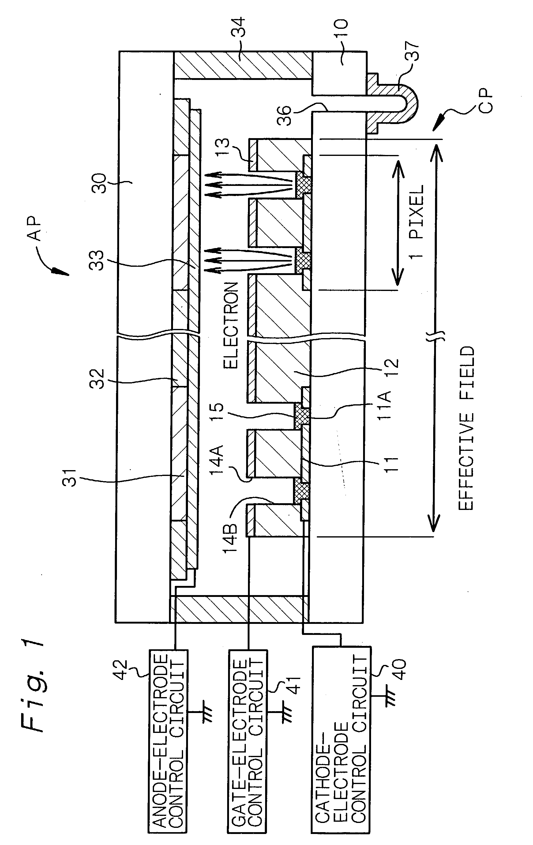 Cold cathode field emission device and process for the production thereof, and cold cathode field emission display and process for the production thereof
