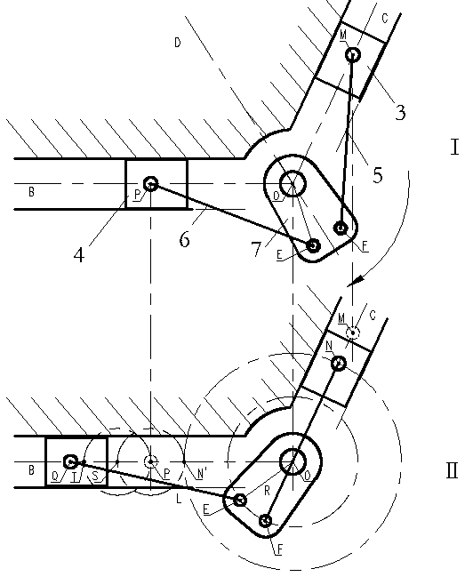 Transmission mechanism and three-position switch using same