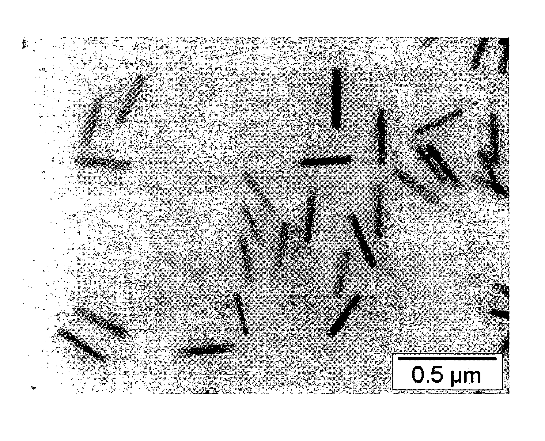 Thermally developable materials containing organic silver salts with rod-like morphology and method of making and using