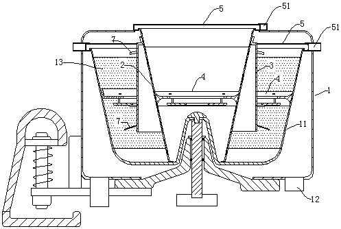 Harmless and quick sewage treatment device