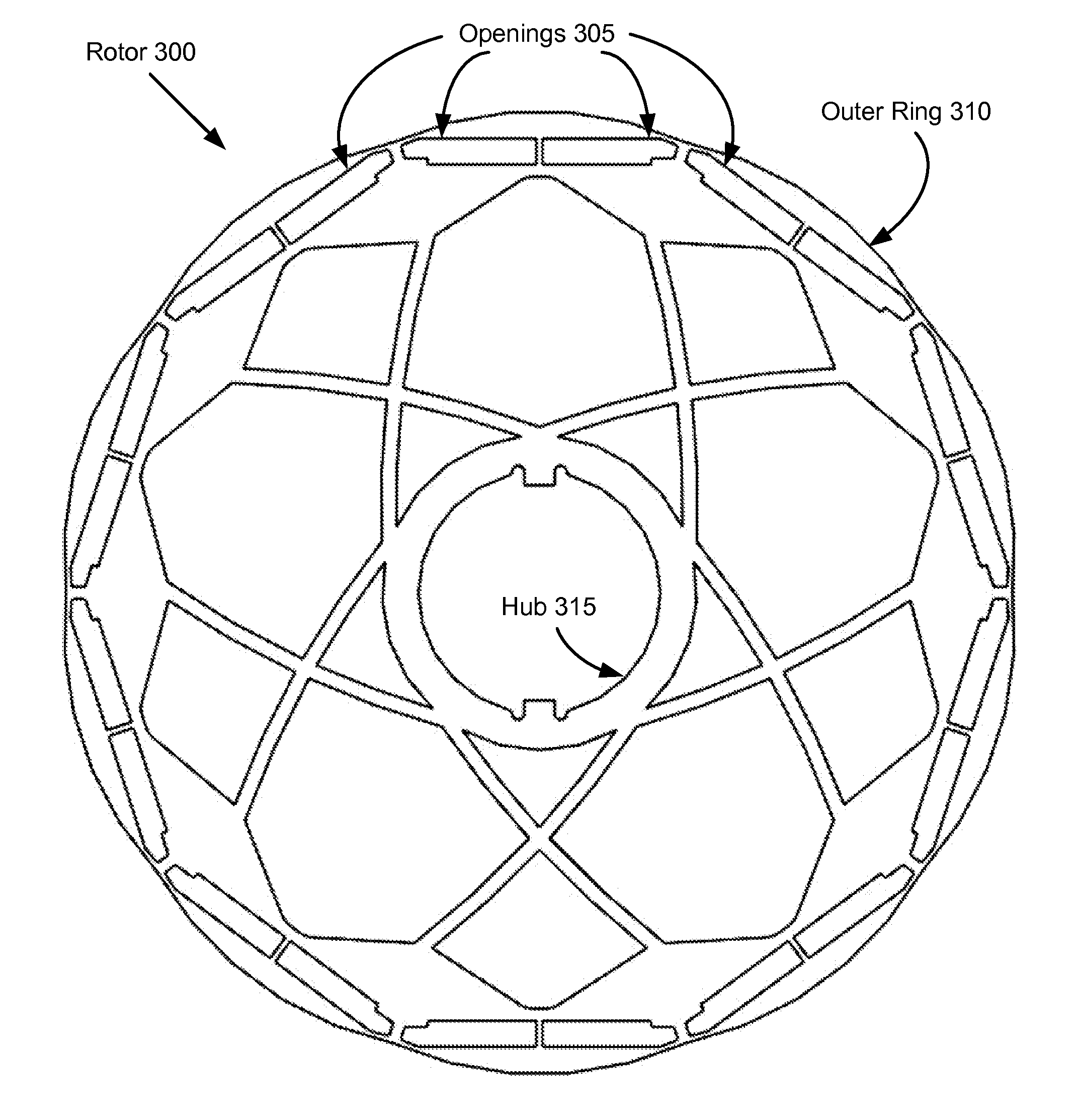 Reduced Weight Rotor Having Structural Integrity