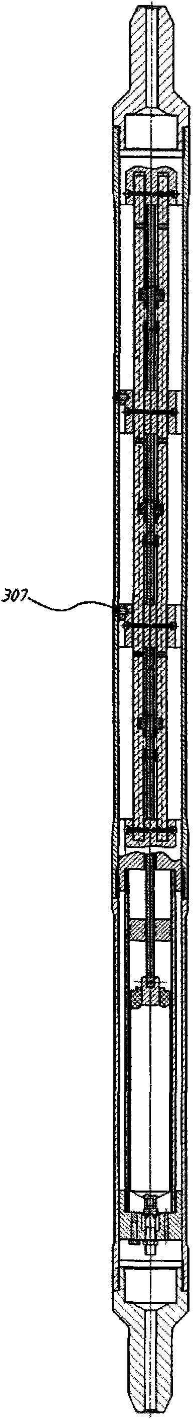 Current signal emission source down-hole three-electrode system