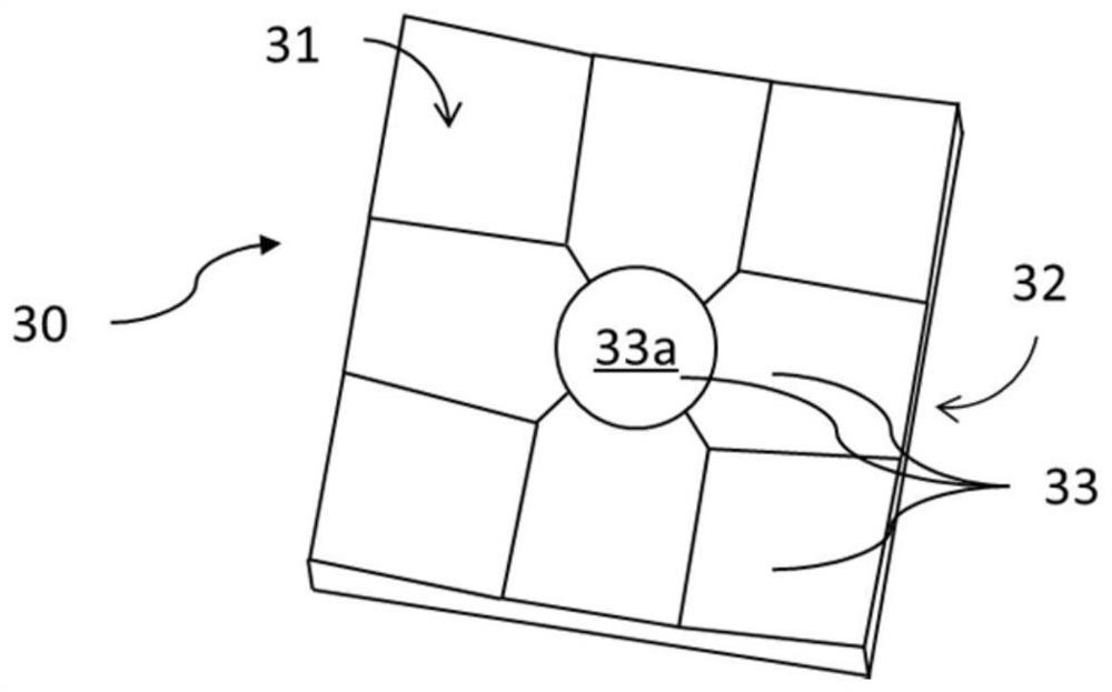 Microprism optical element and projection module for realizing laser dot matrix