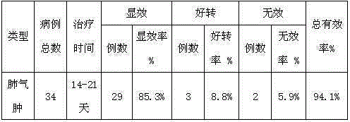 Medicine for treating emphysema and preparation method thereof