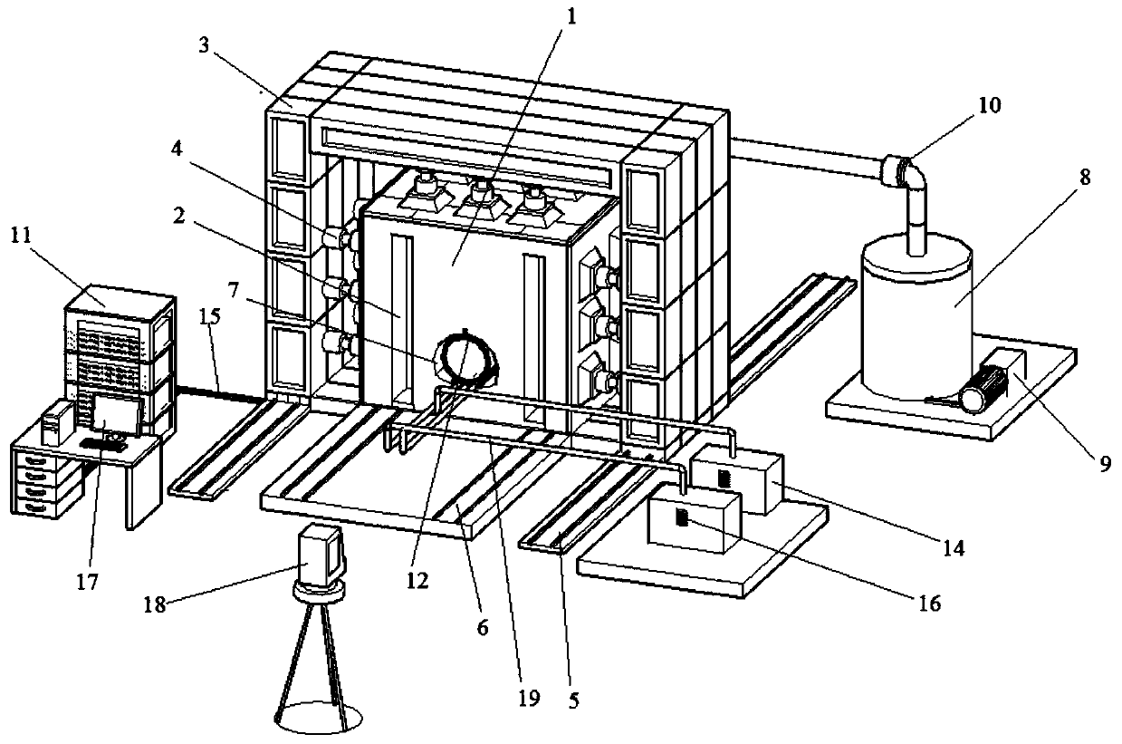 Real-time monitoring device and operation method for water and mud inrush disasters in tunnels and underground engineering