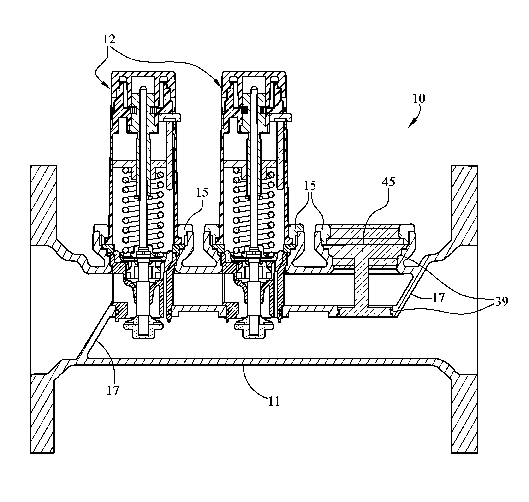 Multi-valve cartridge pressure regulator