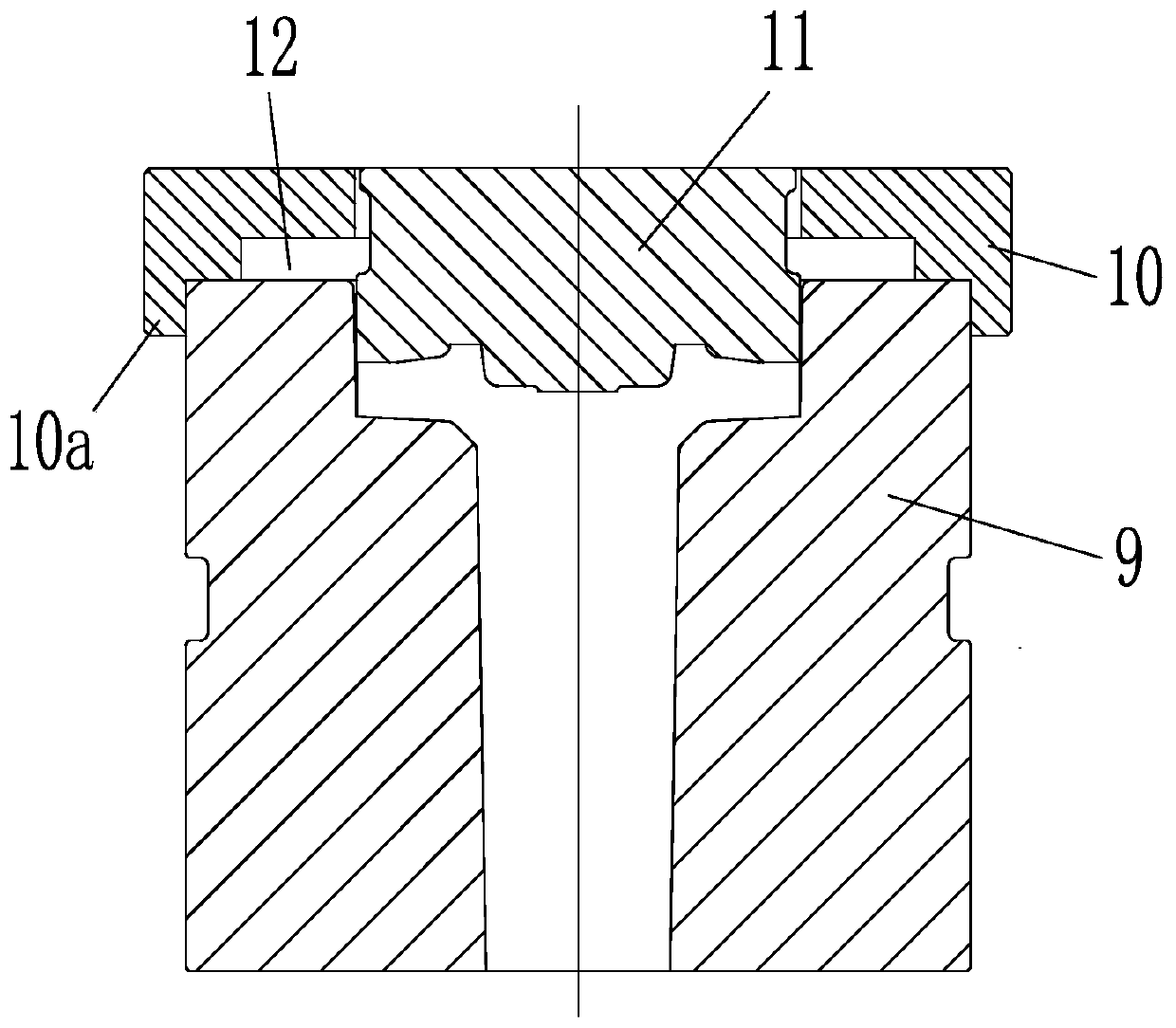 Forging and forming method of two-piece flange connection ball valve cover blank