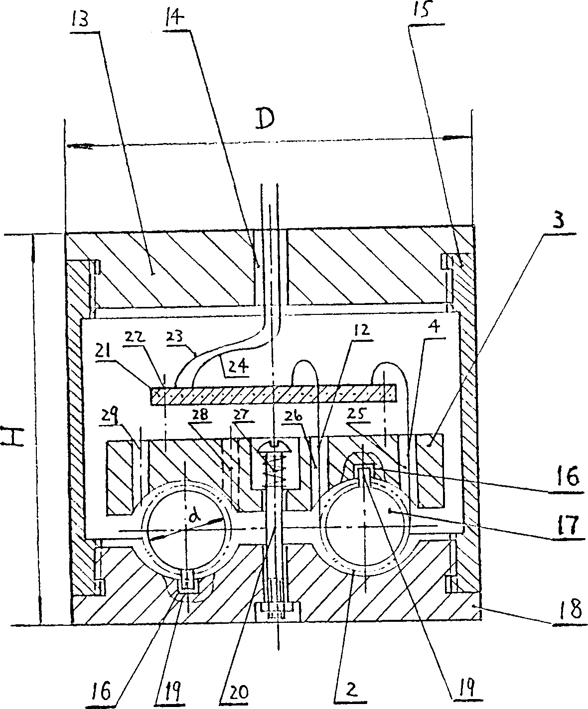 Vibration measurer with optical fibre detector